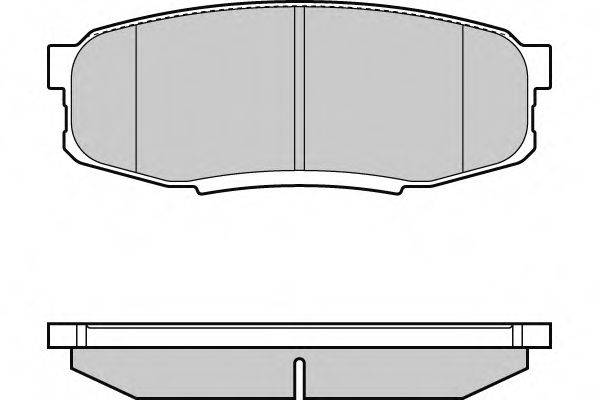 E.T.F. 24653 Комплект гальмівних колодок, дискове гальмо
