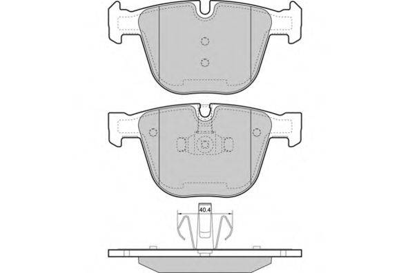 E.T.F. 23731 Комплект гальмівних колодок, дискове гальмо