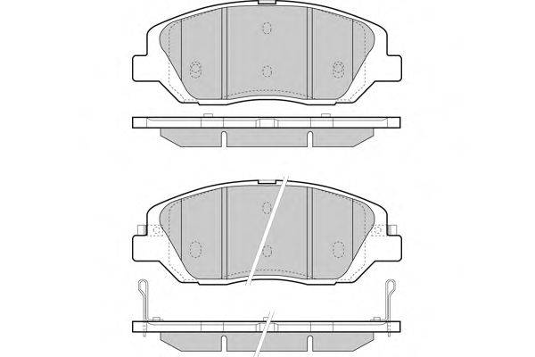 E.T.F. 25717 Комплект гальмівних колодок, дискове гальмо