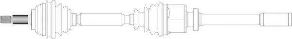 GENERAL RICAMBI RE3121 Приводний вал
