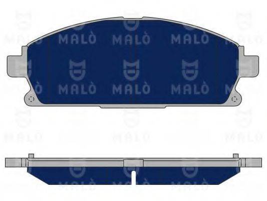 MALO 1050088 Комплект гальмівних колодок, дискове гальмо