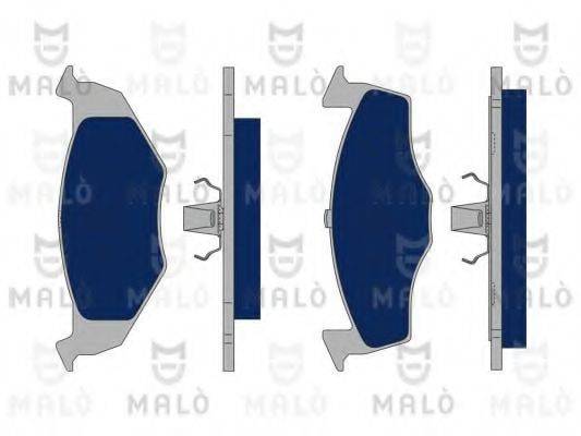 MALO 1050115 Комплект гальмівних колодок, дискове гальмо