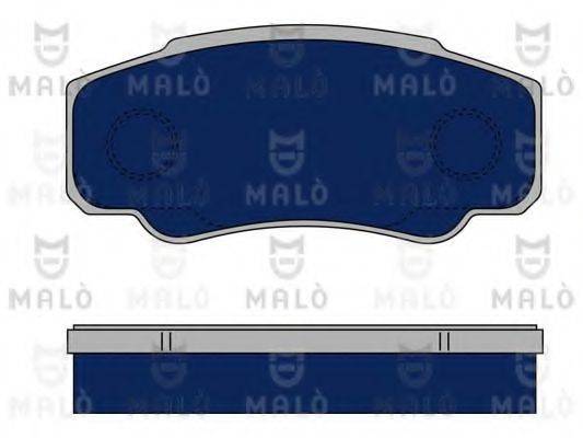 MALO 1050125 Комплект гальмівних колодок, дискове гальмо