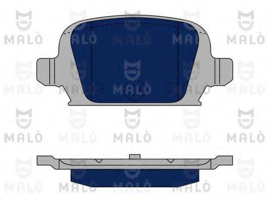 MALO 1050134 Комплект гальмівних колодок, дискове гальмо