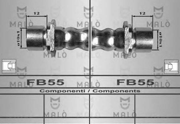 MALO 80323 Гальмівний шланг