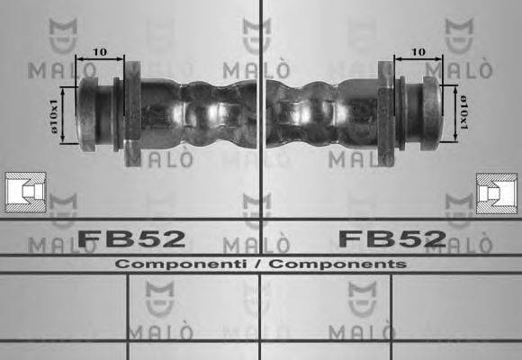 MALO 80605 Гальмівний шланг