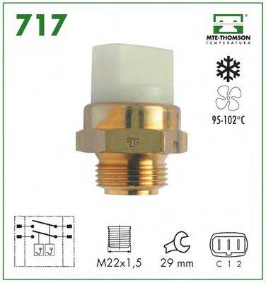 MTE-THOMSON 717 Термивимикач, вентилятор радіатора