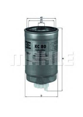 KNECHT KC80 Паливний фільтр