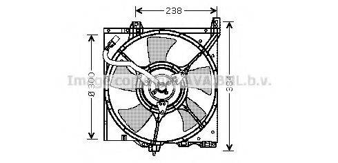 PRASCO DN7503 Вентилятор, охолодження двигуна