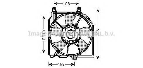 PRASCO DN7523 Вентилятор, охолодження двигуна