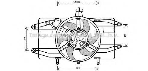 PRASCO FT7556 Вентилятор, охолодження двигуна