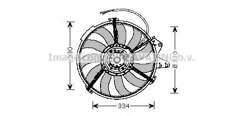 PRASCO AI7507 Вентилятор, охолодження двигуна