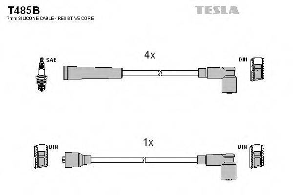 TESLA T485B Комплект дротів запалювання