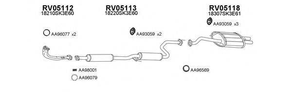VENEPORTE 330039 Система випуску ОГ