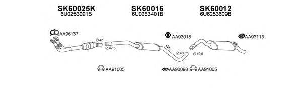 VENEPORTE 600021 Система випуску ОГ