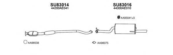 VENEPORTE 830008 Система випуску ОГ