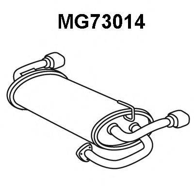 MG WCE103450 Глушник вихлопних газів кінцевий