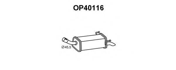 OPEL 13195995 Глушник вихлопних газів кінцевий