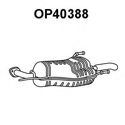 GENERAL MOTORS 5852056 Глушник вихлопних газів кінцевий