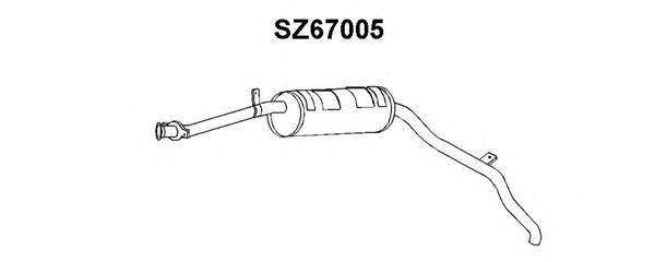 VENEPORTE SZ67005 Глушник вихлопних газів кінцевий