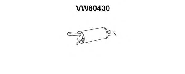 VENEPORTE VW80430 Глушник вихлопних газів кінцевий