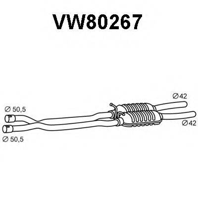 VAG 3B0253409AB Передглушувач вихлопних газів