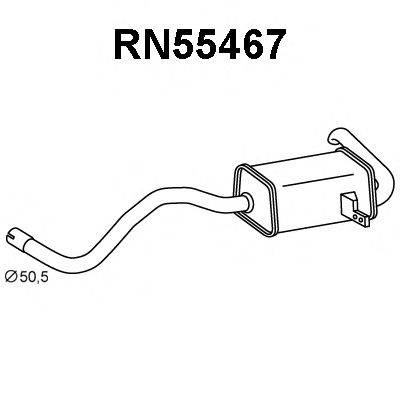 VENEPORTE RN55467 Глушник вихлопних газів кінцевий
