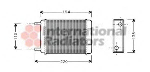 PAPE 7051 Теплообмінник, опалення салону