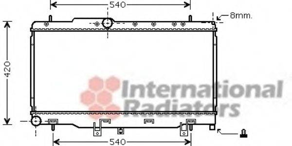 VAN WEZEL 51002070 Радіатор, охолодження двигуна