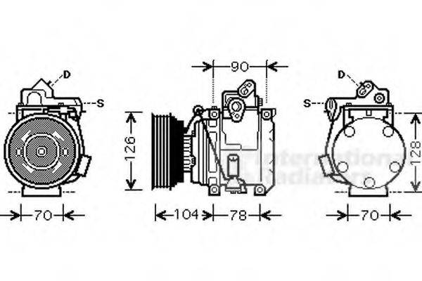 VAN WEZEL 5300K441 Компресор, кондиціонер