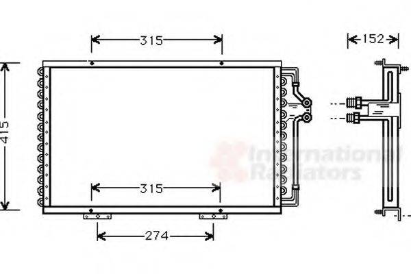 VAN WEZEL 43005214 Конденсатор, кондиціонер