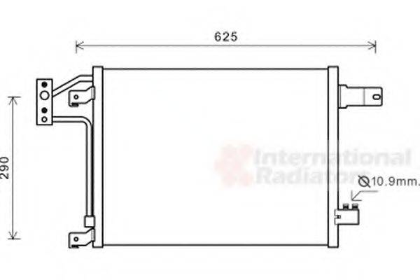 VAN WEZEL 21005049 Конденсатор, кондиціонер