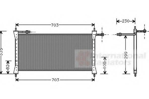 VAN WEZEL 77005014 Конденсатор, кондиціонер