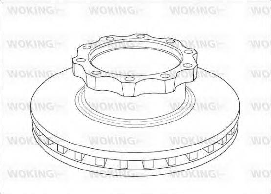 WOKING 55134 гальмівний диск