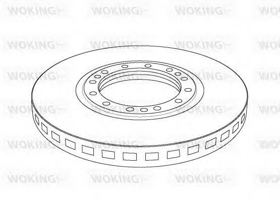 WOKING 91023 гальмівний диск