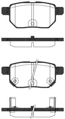 WOKING P1386322 Комплект гальмівних колодок, дискове гальмо