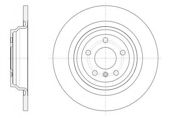 WOKING D6157700 гальмівний диск