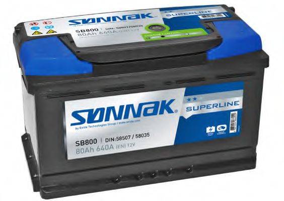 SONNAK SB800 Стартерная аккумуляторная батарея; Стартерная аккумуляторная батарея