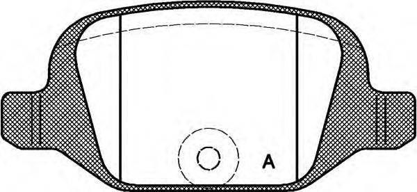 OPEN PARTS BPA072700 Комплект гальмівних колодок, дискове гальмо
