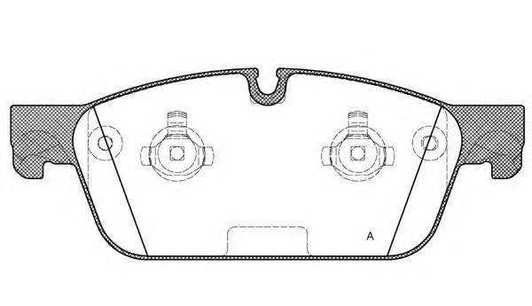 OPEN PARTS BPA151100 Комплект гальмівних колодок, дискове гальмо