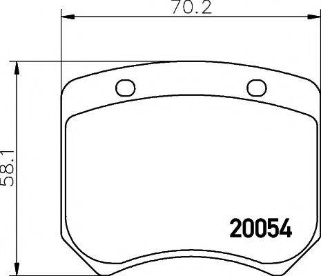 RHIAG 06143 Комплект гальмівних колодок, дискове гальмо