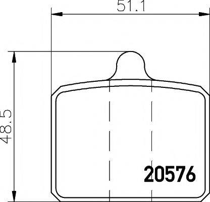 SEAT 114430200 Комплект гальмівних колодок, дискове гальмо