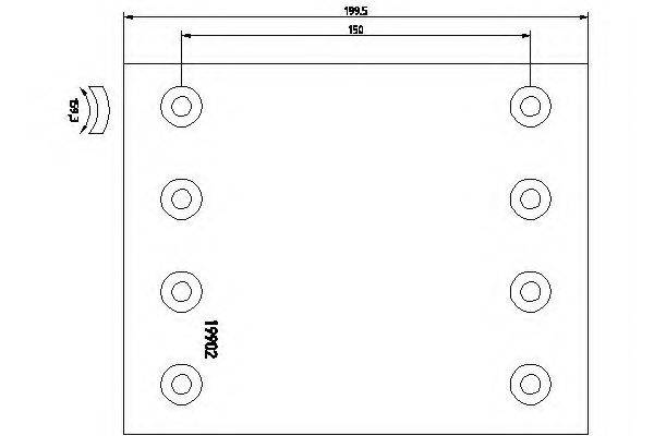 TEXTAR BC/100/1 Комплект гальмівних черевиків, барабанні гальма