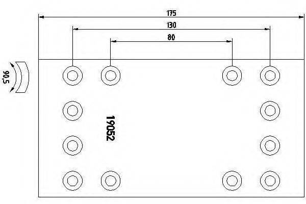VALEO 124539 Комплект гальмівних черевиків, барабанні гальма
