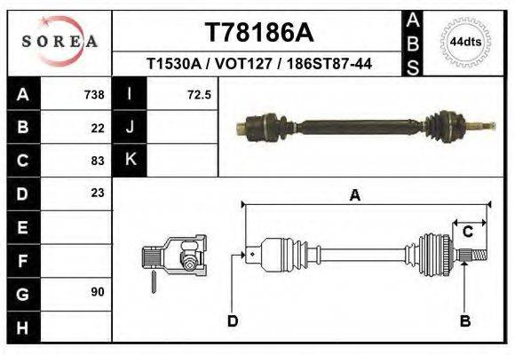 EAI T78186A Приводний вал