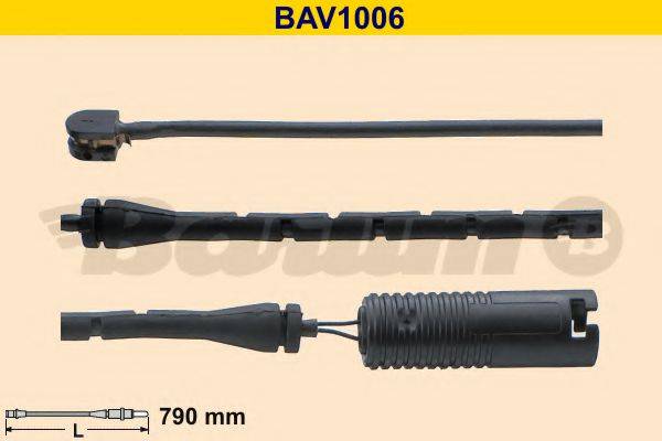 BARUM BAV1006 Сигналізатор, знос гальмівних колодок
