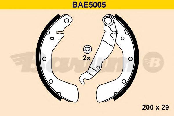 BARUM BAE5005 Комплект гальмівних колодок