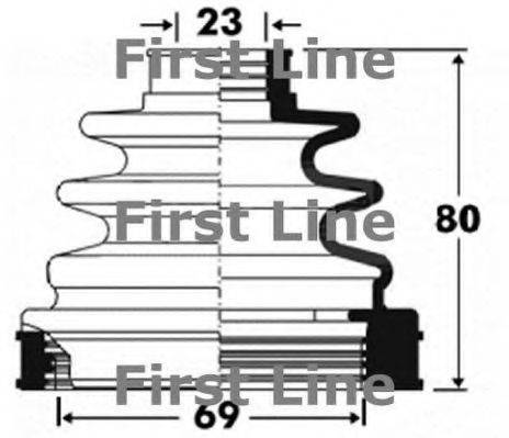 FIRST LINE FCB2854 Пильовик, приводний вал