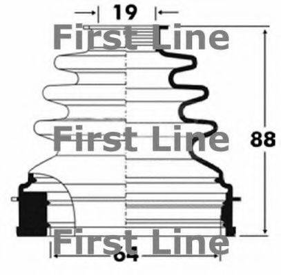 FIRST LINE FCB2895 Пильовик, приводний вал
