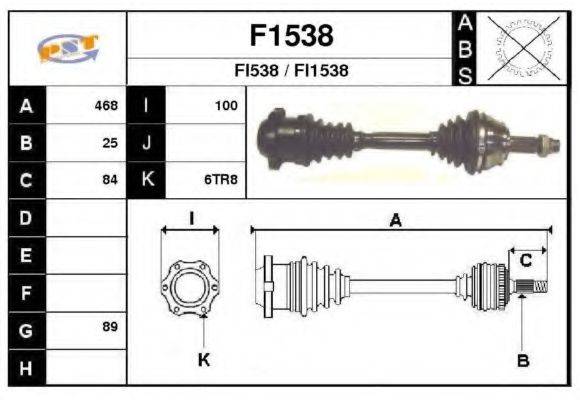 SNRA FI538 Приводний вал
